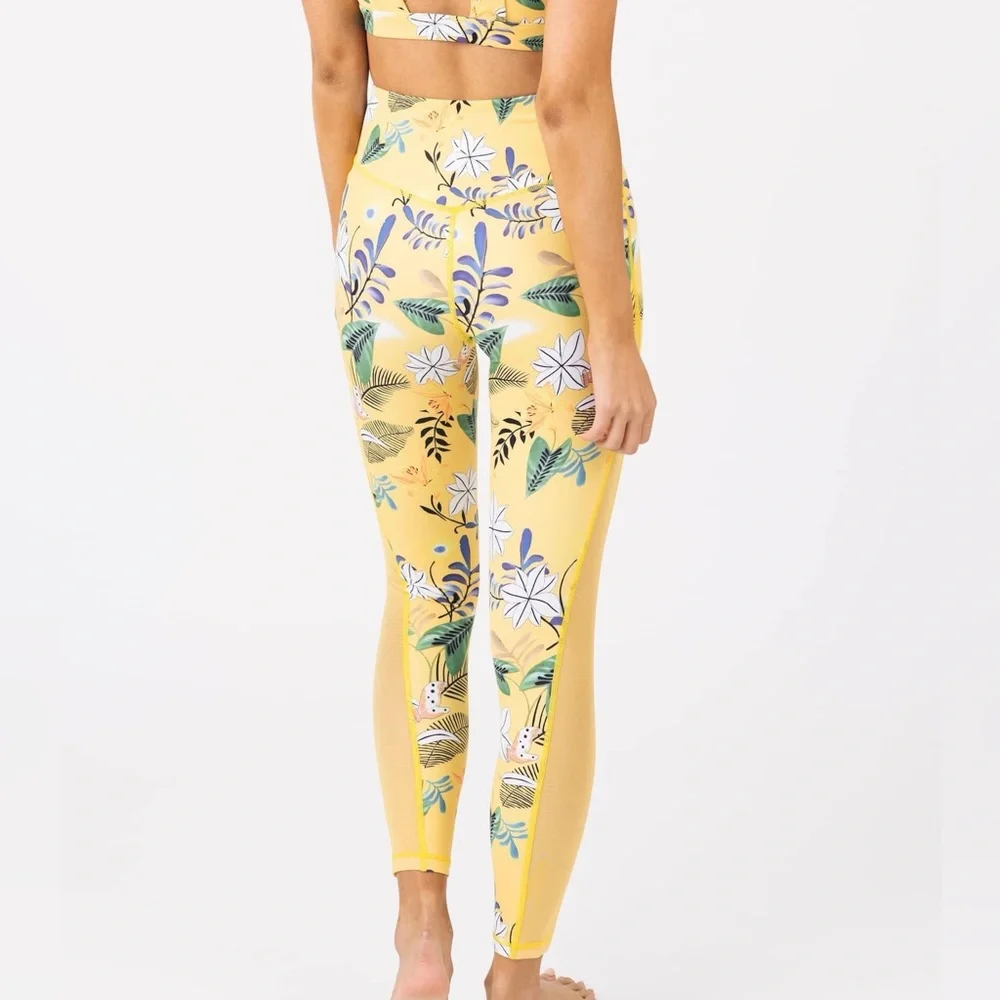 Floral Reflective Light n Tight Hi-Rise 7/8 24” RC (8-10) ZYIA NWT 1291 - Picture 3 of 15